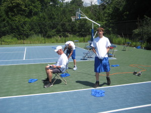 Coach Verdis setting up a play