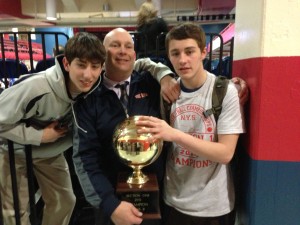 Kyle, Justin, and Coach Rhynders